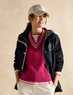 Joules Waterproof Hooded Short Raincoat 20 Joules Waterproof Hooded Short Raincoat -Marks and Spencer Shop Waterproof Hooded Short Raincoat 2