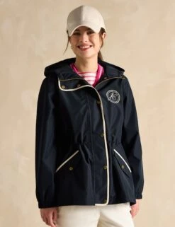 Joules Waterproof Hooded Short Raincoat