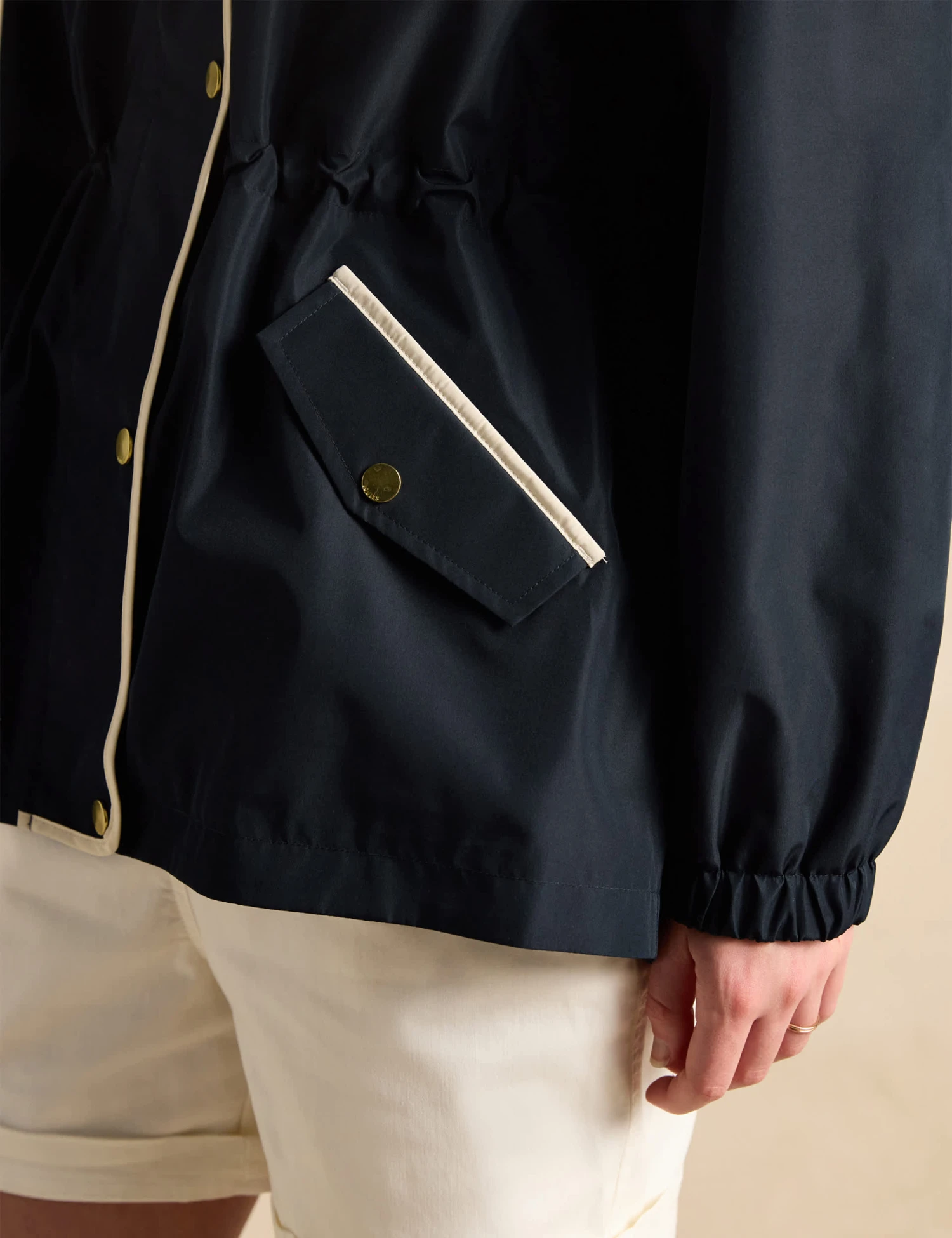 Joules Waterproof Hooded Short Raincoat 10 Joules Waterproof Hooded Short Raincoat - Image 8