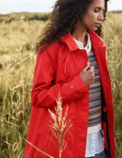 Waterproof Pure Cotton Hooded Longline Mac -Marks and Spencer Shop Waterproof Pure Cotton Hooded Longline Mac 6