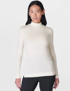 Sweaty Betty Wool Blend High Neck Base Layer Top