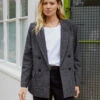 Wool Blend Tailored Blazer -Marks and Spencer Shop Wool Blend Tailored Blazer