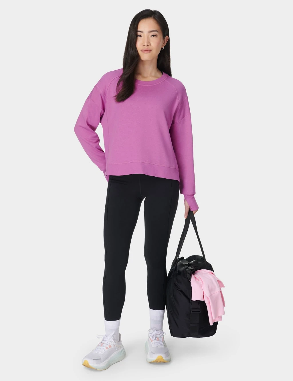 Sweaty Betty After Class Cotton Blend Relaxed Sweatshirt 17 Sweaty Betty After Class Cotton Blend Relaxed Sweatshirt - Image 15