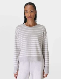 Sweaty Betty After Class Cotton Modal Crop Sweatshirt -Marks and Spencer Shop after class cotton modal crop sweatshirt 8