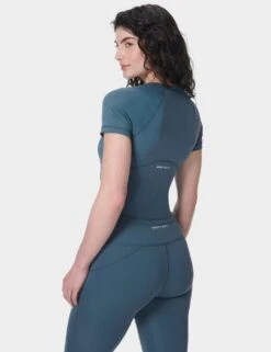 Sweaty Betty All Day Active Crew Neck Crop T-Shirt -Marks and Spencer Shop all day active crew neck crop t shirt 10