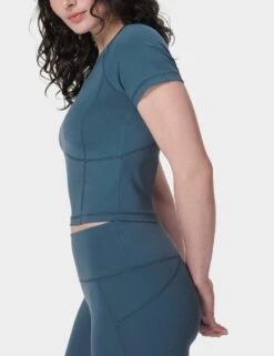 Sweaty Betty All Day Active Crew Neck Crop T-Shirt -Marks and Spencer Shop all day active crew neck crop t shirt 11