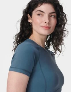 Sweaty Betty All Day Active Crew Neck Crop T-Shirt -Marks and Spencer Shop all day active crew neck crop t shirt 9