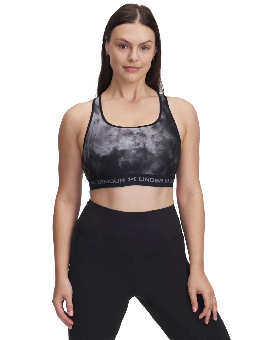 Under Armour Armour Mid Crossback Printed Sports Bra 10 Under Armour Armour Mid Crossback Printed Sports Bra - Image 8