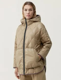 Born Ashley Reversible Quilted Hooded Jacket -Marks and Spencer Shop ashley reversible quilted hooded jacket 19