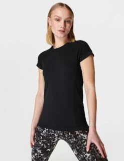 Sweaty Betty Athlete Seamless Fitted T-Shirt -Marks and Spencer Shop athlete seamless fitted t shirt 5