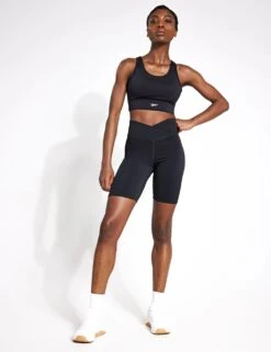 Reebok Basic Wrap High Waisted Biker Gym Shorts -Marks and Spencer Shop basic wrap waist high waisted bike shorts 2