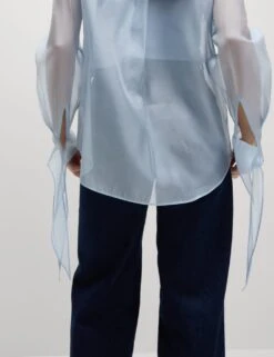 Beaded Tie Detail Shirt -Marks and Spencer Shop beaded tie detail shirt 6