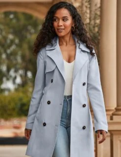 Belted Double Breasted Longline Trench Coat -Marks and Spencer Shop belted double breasted longline trench coat 5