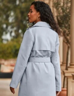 Belted Double Breasted Longline Trench Coat -Marks and Spencer Shop belted double breasted longline trench coat 7