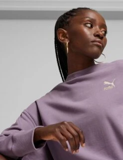 Puma Better Classics Relaxed Pure Cotton Sweatshirt -Marks and Spencer Shop better classics relaxed pure cotton sweatshirt 13