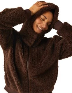 Beyond Yoga Borg Funnel Neck Relaxed Jacket -Marks and Spencer Shop borg funnel neck relaxed jacket 11