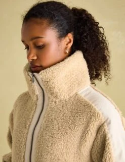 Joules Borg High Neck Jacket -Marks and Spencer Shop borg high neck jacket 7