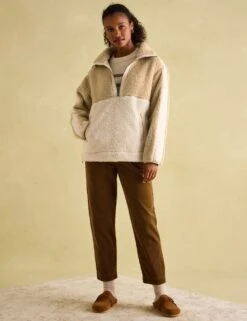 Joules Borg High Neck Jacket -Marks and Spencer Shop borg high neck jacket 8