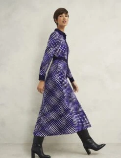 Checked Collared Midaxi Shirt Dress -Marks and Spencer Shop checked collared midaxi shirt dress 11