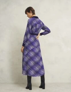 Checked Collared Midaxi Shirt Dress -Marks and Spencer Shop checked collared midaxi shirt dress 12