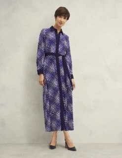 Checked Collared Midaxi Shirt Dress -Marks and Spencer Shop checked collared midaxi shirt dress 9