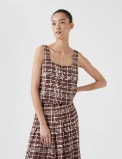 Checked Tank Top -Marks and Spencer Shop checked tank top 8