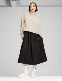 Puma Classics Winterized Fleece Half Zip Sweatshirt -Marks and Spencer Shop classics winterized fleece half zip sweatshirt 9