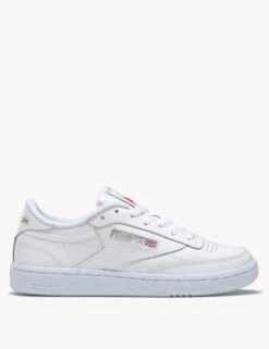 Reebok Club C 85 Leather Lace Up Trainers -Marks and Spencer Shop club c 85 leather lace up trainers 11