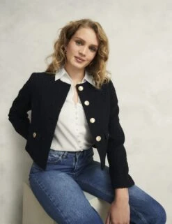 Collared Button Detail Blouson Sleeve Blouse 28 Collared Button Detail Blouson Sleeve Blouse -Marks and Spencer Shop collared button detail blouson sleeve blouse 10