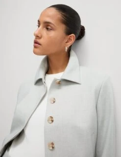 Collared Cropped Jacket -Marks and Spencer Shop collared cropped jacket 11