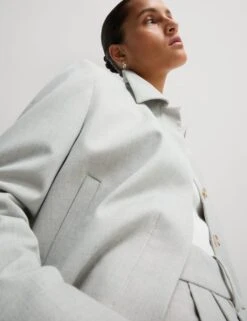 Collared Cropped Jacket -Marks and Spencer Shop collared cropped jacket 9