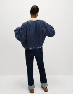 Collared Relaxed Denim Jacket -Marks and Spencer Shop collared relaxed denim jacket 12