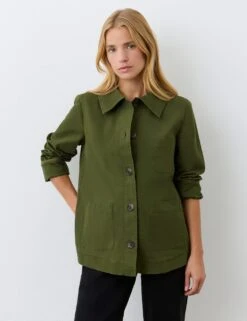 Collared Shacket -Marks and Spencer Shop collared shacket 10