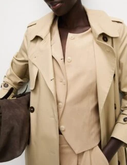 Collarless Suedette Waistcoat -Marks and Spencer Shop collarless waistcoat 1