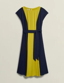 Colour Block Slash Neck Midi Waisted Dress -Marks and Spencer Shop colour block slash neck midi waisted dress 5