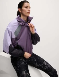 Colour Block Stormwear™ Relaxed Sports Jacket -Marks and Spencer Shop colour block stormwear relaxed sports jacket 10