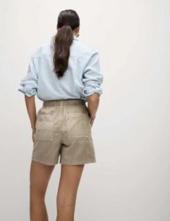 Cotton Blend Garment Dye Shorts -Marks and Spencer Shop cotton blend garment dye shorts 14