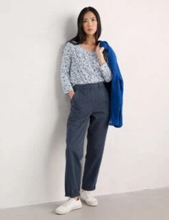 Cotton Blend Geometric Top -Marks and Spencer Shop cotton blend geometric top 4