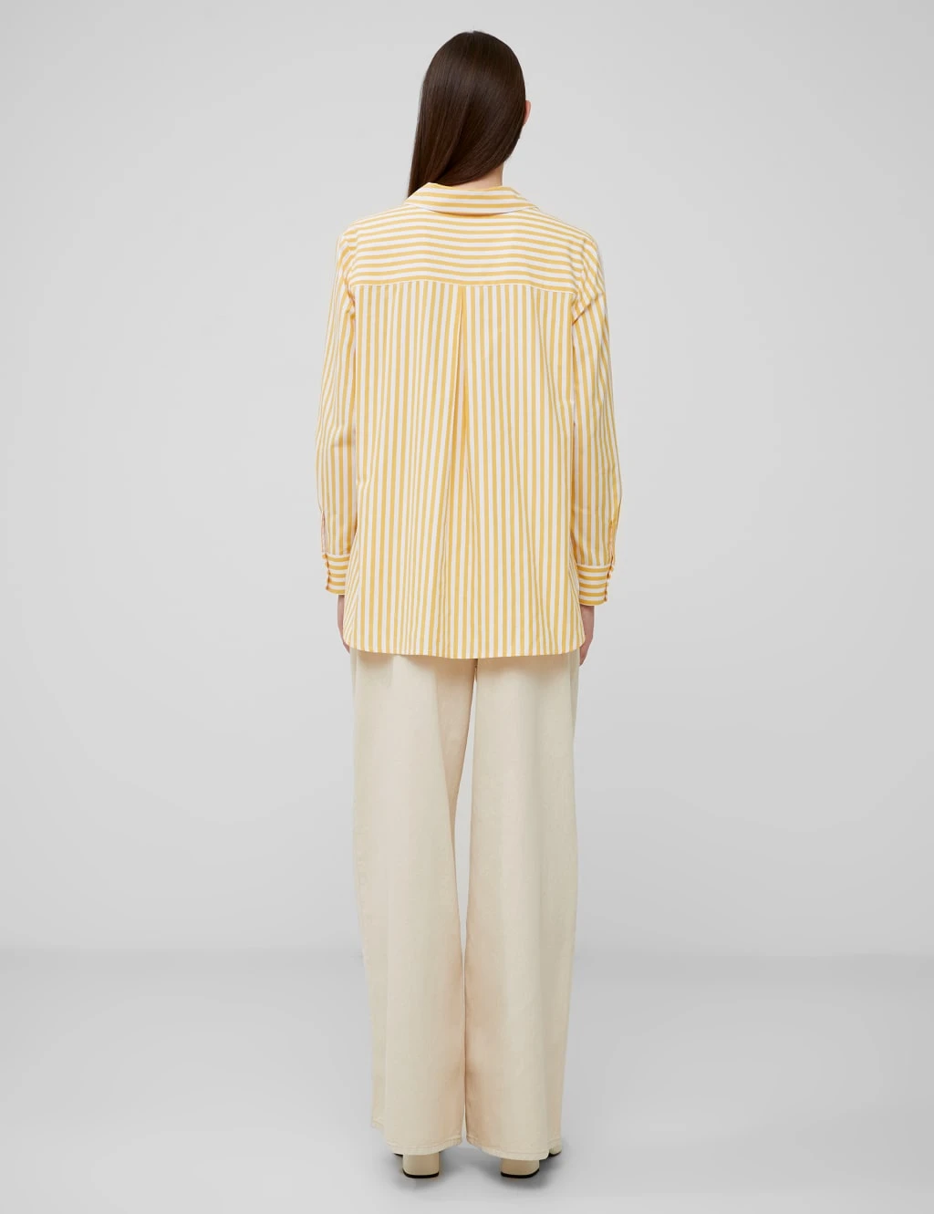 French Connection Cotton Blend Striped Relaxed Popover Blouse 10 French Connection Cotton Blend Striped Relaxed Popover Blouse - Image 8