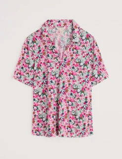 Cotton Modal Floral Relaxed Popover Blouse -Marks and Spencer Shop cotton modal floral relaxed popover blouse 7