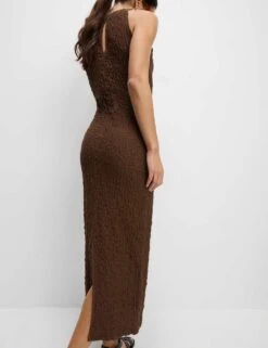 Cotton Rich Jersey Textured Midi Column Dress -Marks and Spencer Shop cotton rich jersey textured midi column dress 8