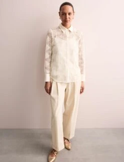 Jaeger Cotton Rich Lace Shirt -Marks and Spencer Shop cotton rich lace shirt 13