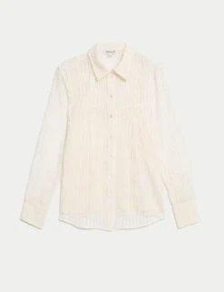 Jaeger Cotton Rich Lace Shirt -Marks and Spencer Shop cotton rich lace shirt 8