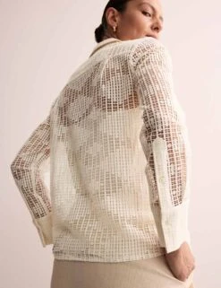 Jaeger Cotton Rich Lace Shirt -Marks and Spencer Shop cotton rich lace shirt 9