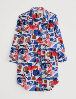 Cotton Rich Printed Notch Neck Relaxed Tunic 13 Cotton Rich Printed Notch Neck Relaxed Tunic -Marks and Spencer Shop cotton rich printed notch neck relaxed tunic 4