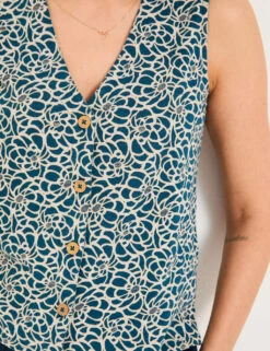 Cotton Rich Printed Waistcoat -Marks and Spencer Shop cotton rich printed waistcoat 8