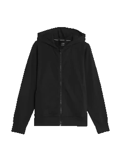 Cotton Rich Relaxed Zip Up Hoodie 41 Cotton Rich Relaxed Zip Up Hoodie -Marks and Spencer Shop cotton rich relaxed zip up hoodie 1