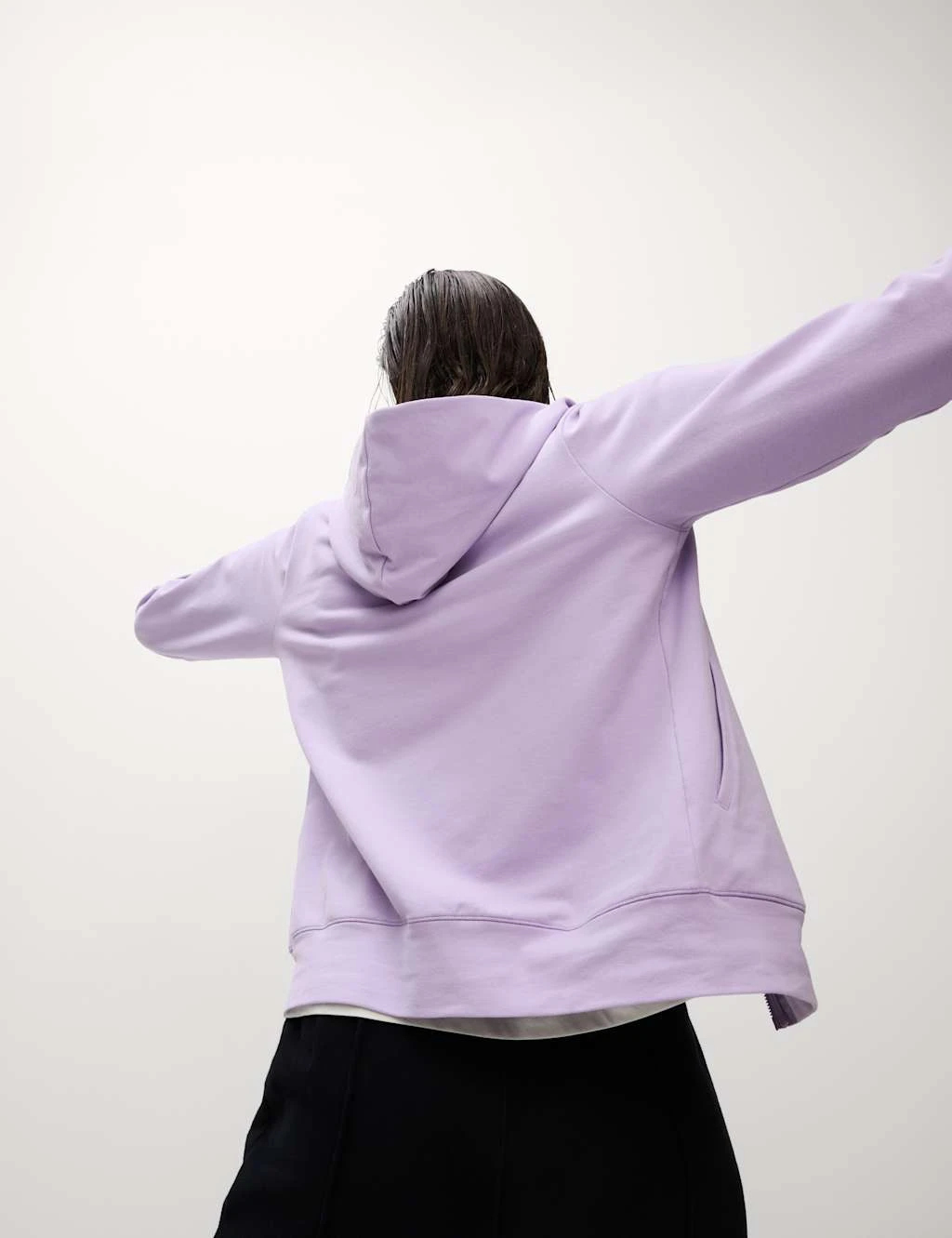 Cotton Rich Relaxed Zip Up Hoodie 15 Cotton Rich Relaxed Zip Up Hoodie - Image 13