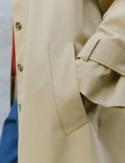 Cotton Rich Single Breasted Trench Coat -Marks and Spencer Shop cotton rich single breasted trench coat 5