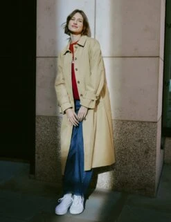 Cotton Rich Single Breasted Trench Coat -Marks and Spencer Shop cotton rich single breasted trench coat 6